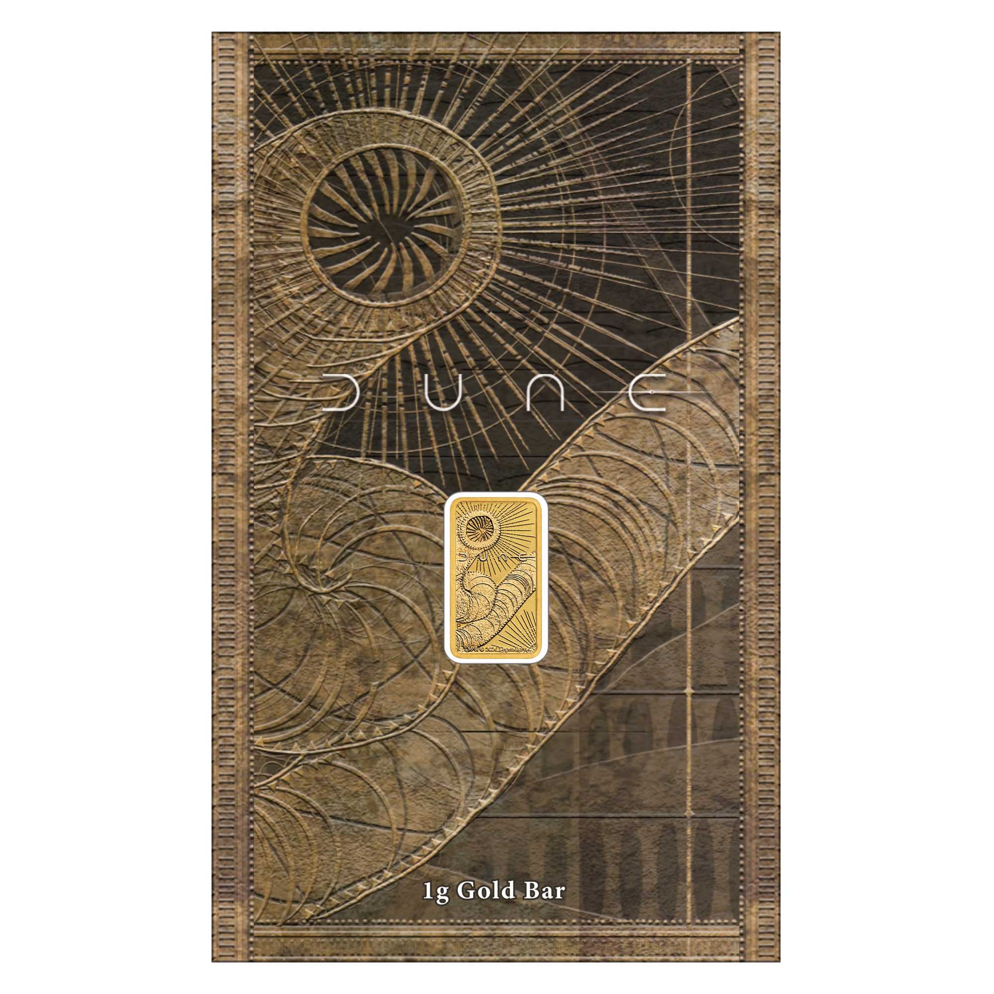 The Perth Mint DUNE 1g Gold Minted Bar
