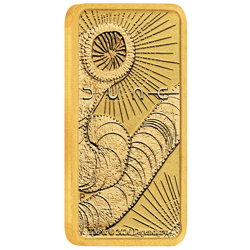 The Perth Mint DUNE 1g Gold Minted Bar