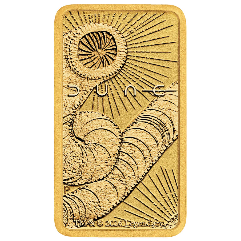 The Perth Mint DUNE 1g Gold Minted Bar