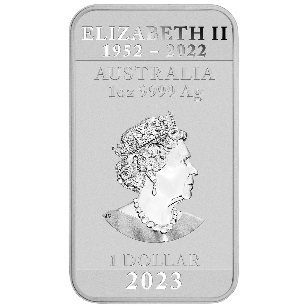 2018 Perth Mint Dragon Silver Bar Coin 1 oz