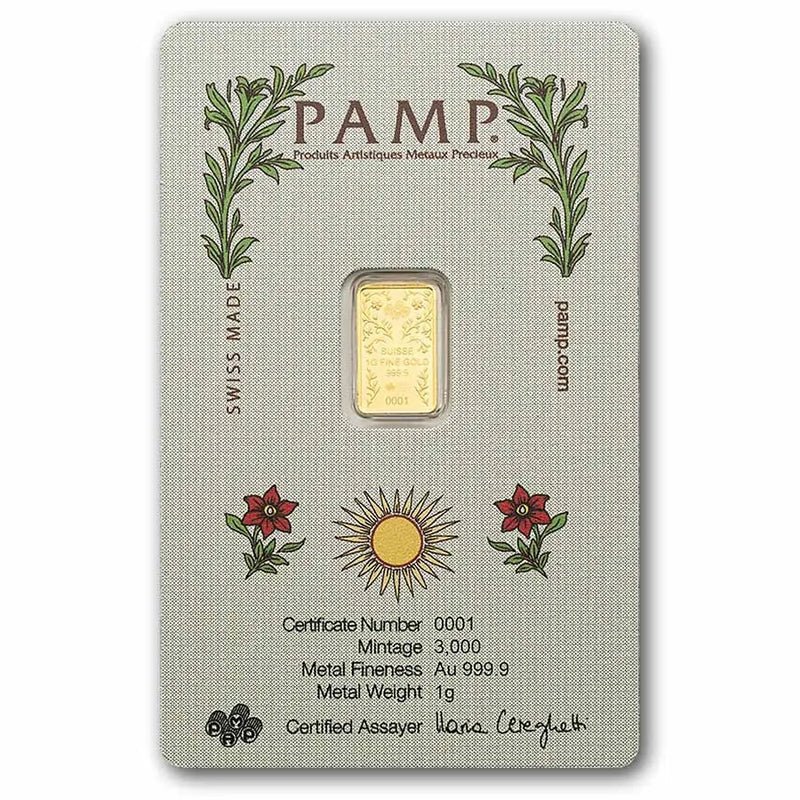 1G PAMP Suisse Una & The Lion Gold Bar