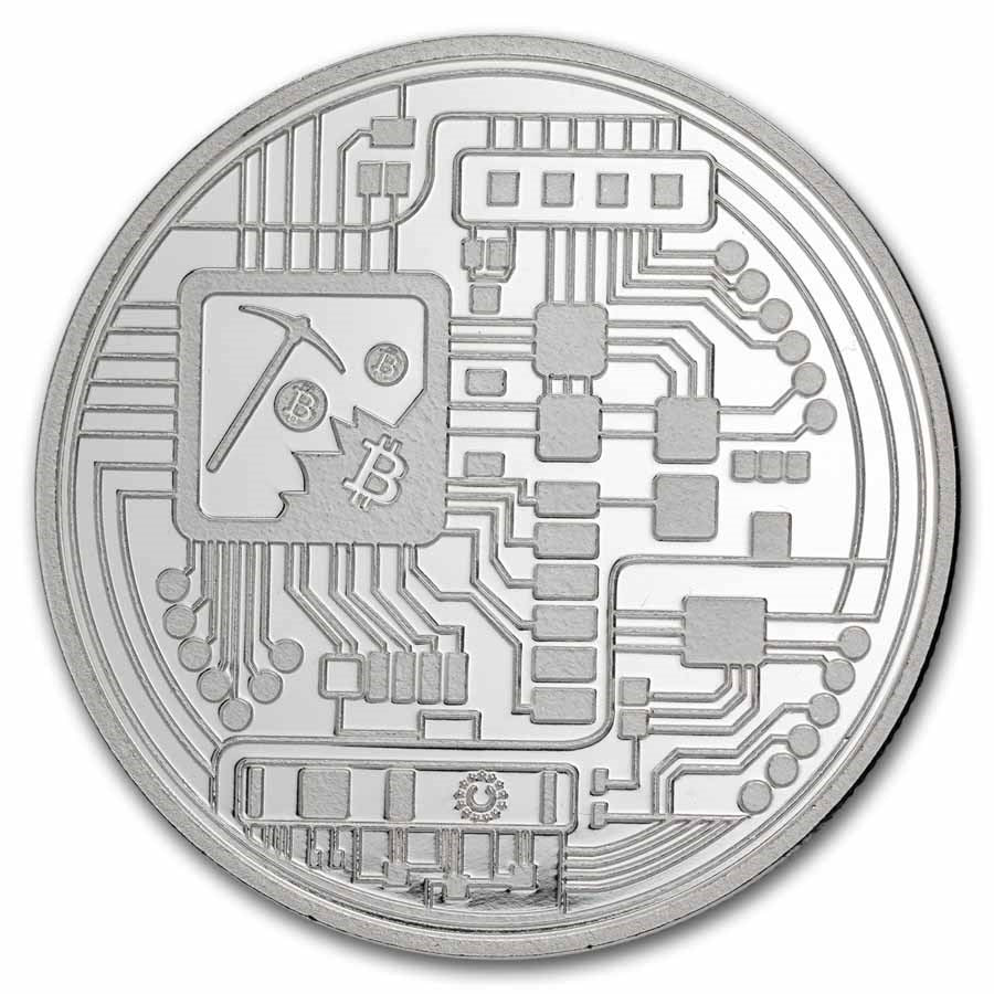 Apmex 1 oz Silver Round - Bitcoin