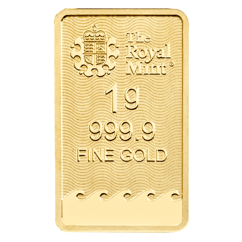 British Britannia 1 Gram Gold Bar