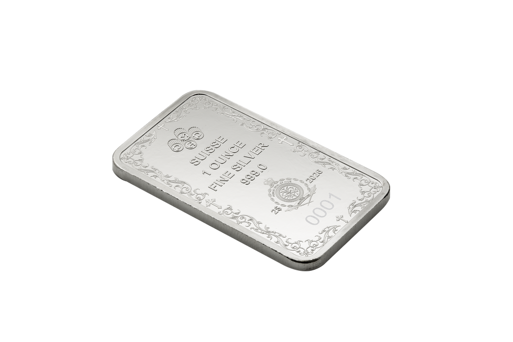 1oz Silver Bar Cross of Christianity