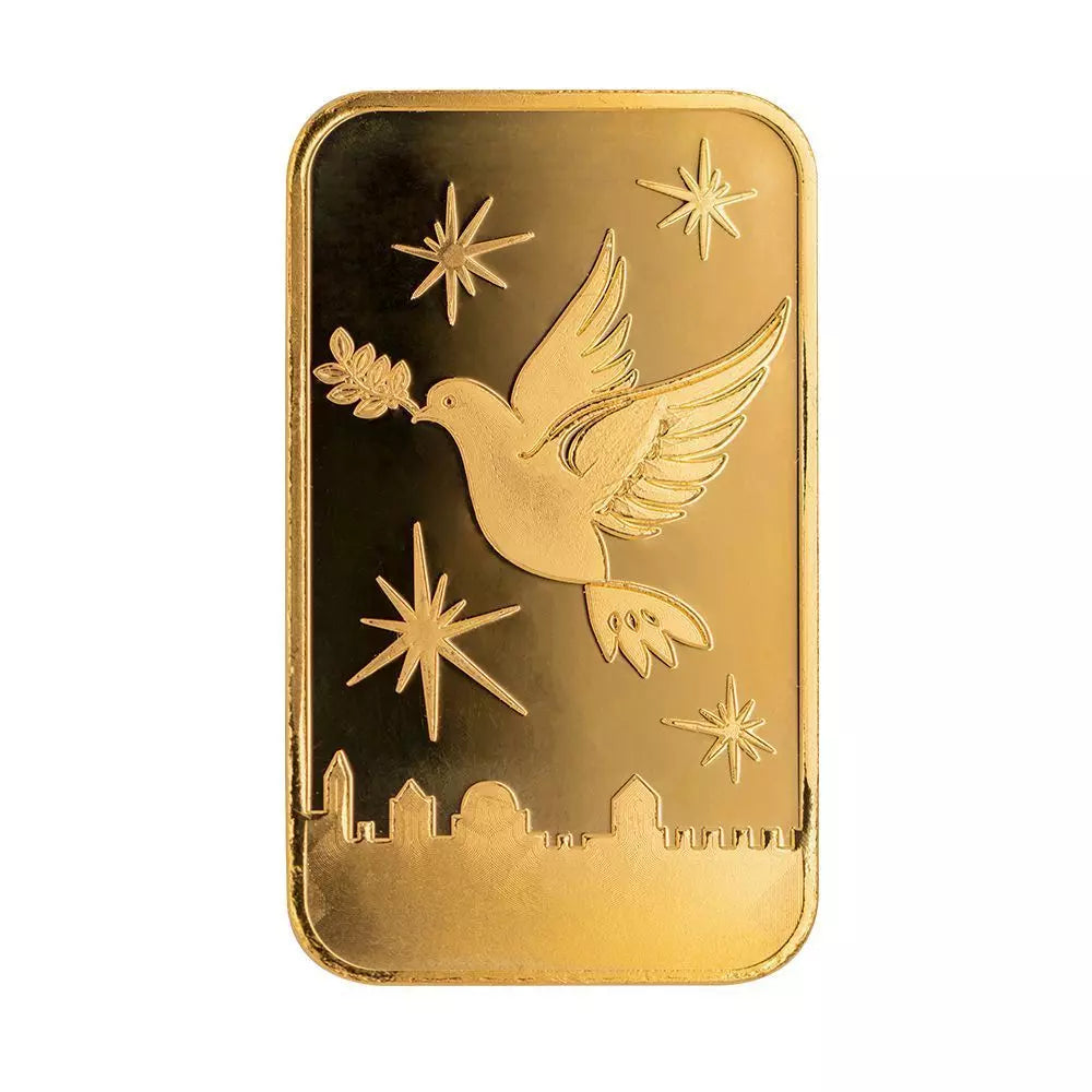 1 gram Gold Bar - Dove of Peace