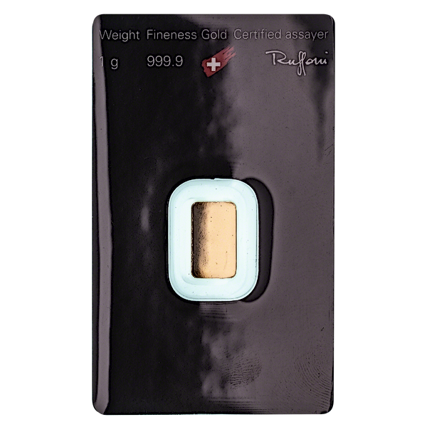 1 Gram Argor-Heraeus Swiss Gold Bullion Bar