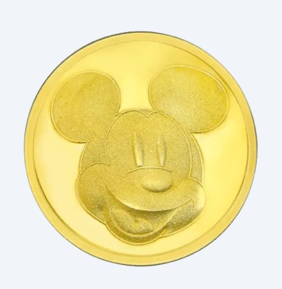 24k " Disney - Mickey Mouse " Yellow Gold Coin - 2.35g