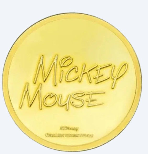 24k " Disney - Mickey Mouse " Yellow Gold Coin - 2.35g