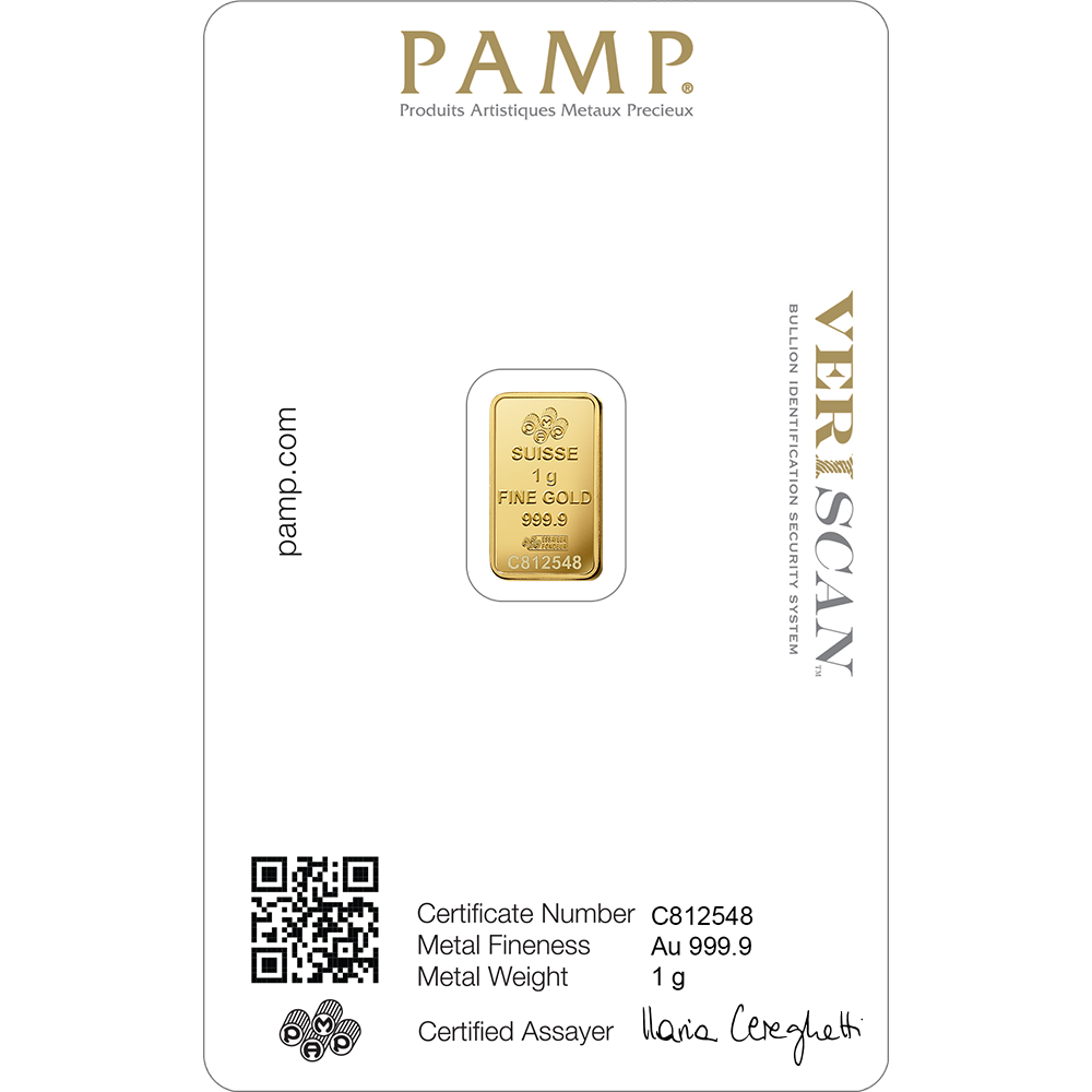 Lady Fortuna™ Gold Minted Bar - 1g