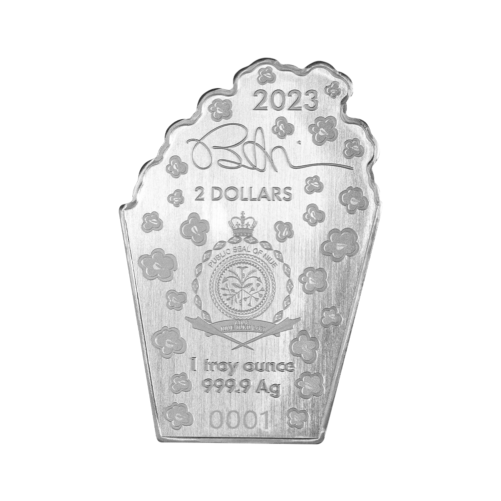 Burton Morris American Icons 1oz Silver Coin - Pop!