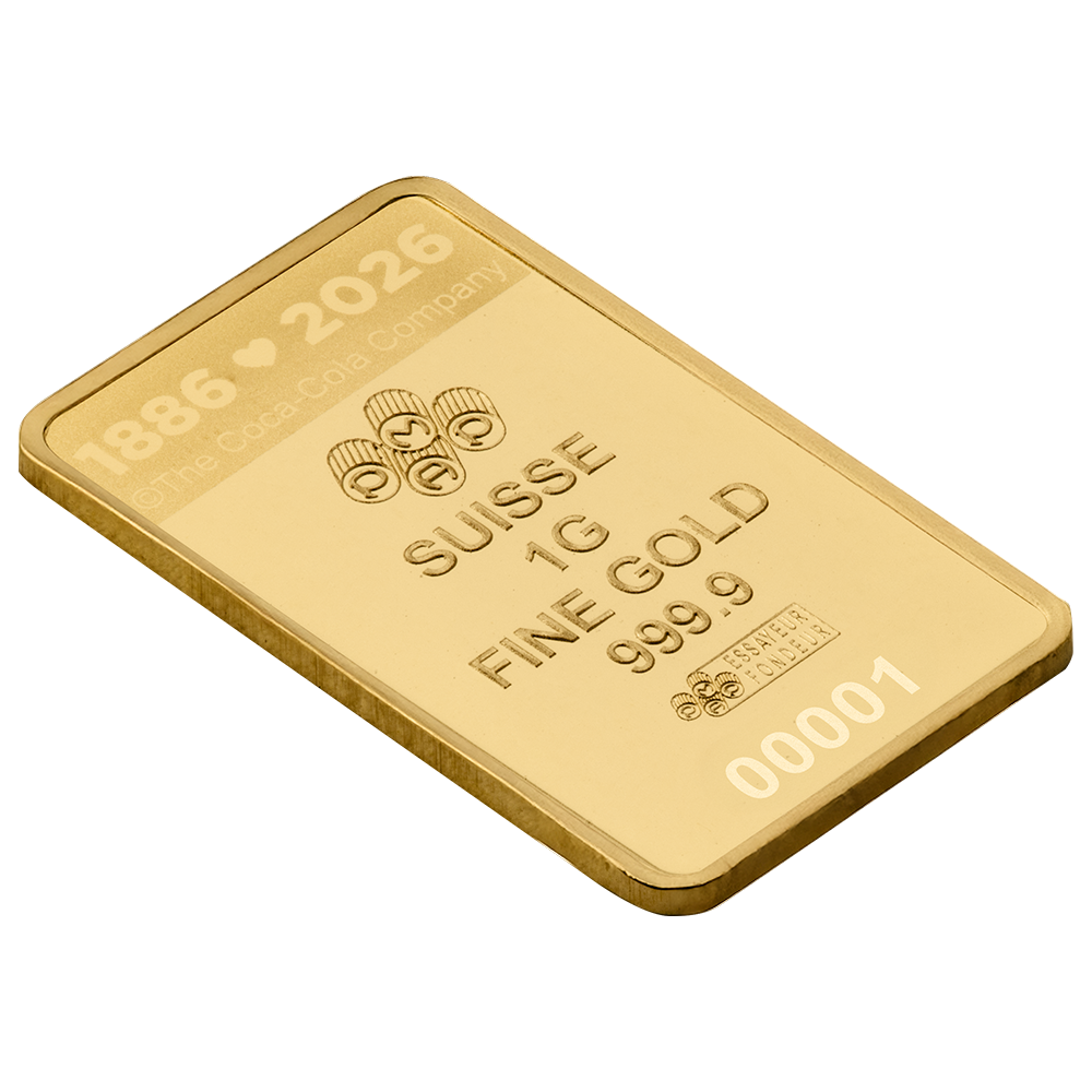 1g Gold Bar Coca-Cola® Love
