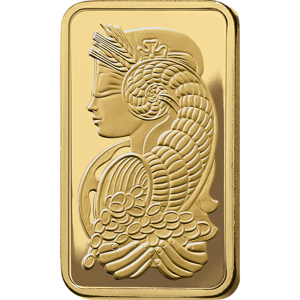 Lady Fortuna™ Gold Minted Bar - 1g