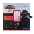 Call of Duty®: Modern Warfare® III 1oz silver bar with pendant frame & bonus in-game weapon charm