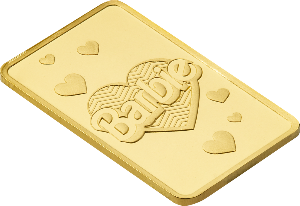 1g Gold Bar Barbie™ Valentine’s Day